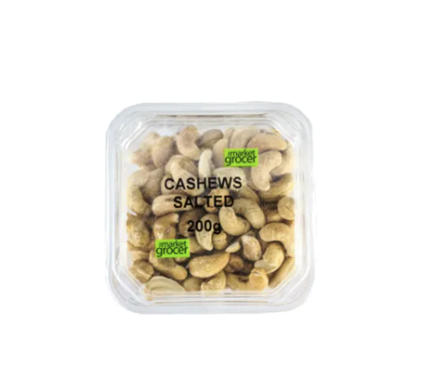 The Market Grocer Salted Cashews 200g